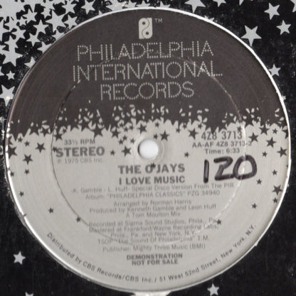 The O'Jays : I Love Music / Livin' For The Weekend (12", Promo)