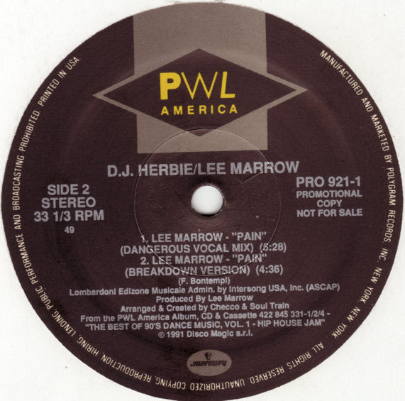 DJ Herbie / Lee Marrow : Promo Sampler (12", Promo)