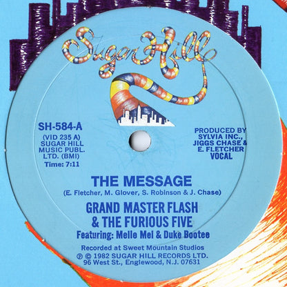 Grand Master Flash & The Furious Five* Featuring: Melle Mel & Duke Bootee : The Message (12")