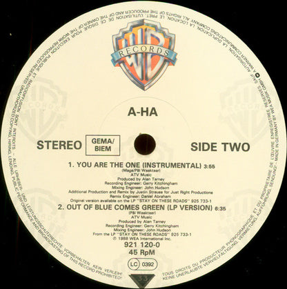 a-ha : You Are The One (12" Remix) (12", Maxi)