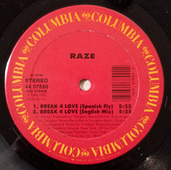 Raze : Break 4 Love (12")