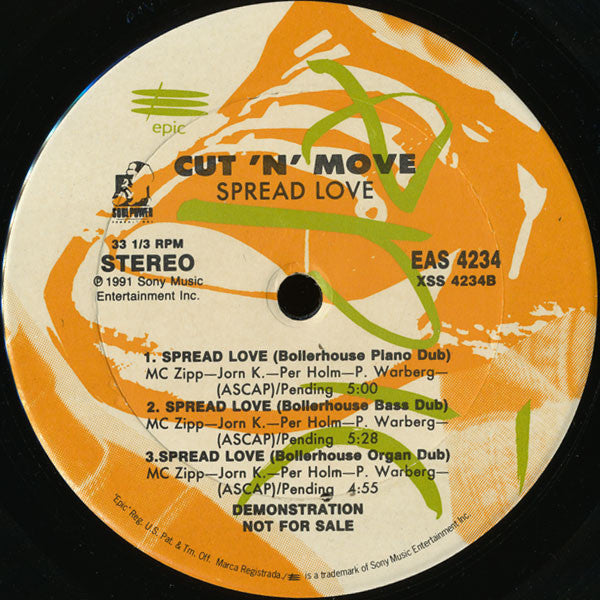 Cut 'N' Move : Spread Love (2x12", Promo)