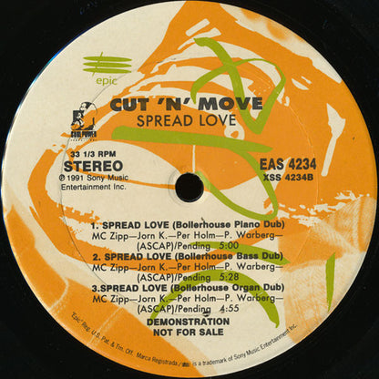 Cut 'N' Move : Spread Love (2x12", Promo)