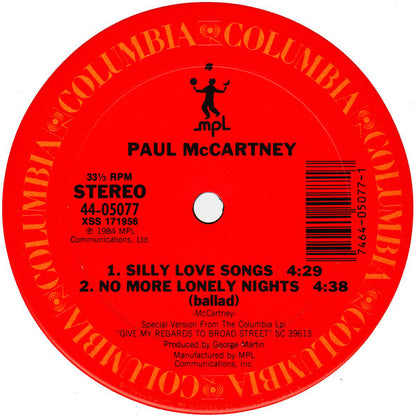 Paul McCartney : No More Lonely Nights (12", Single, Pit)