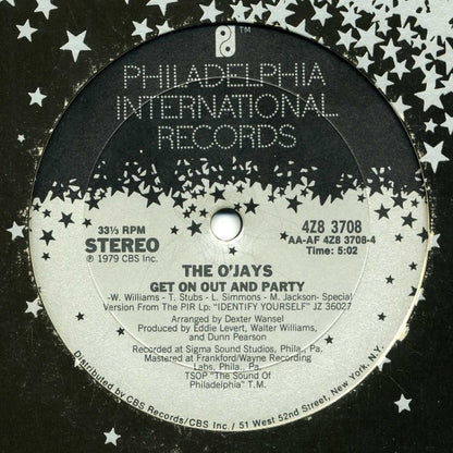 The O'Jays : Sing A Happy Song / Get On Out And Party (12", Single)