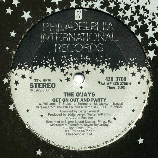 The O'Jays : Sing A Happy Song / Get On Out And Party (12", Single)