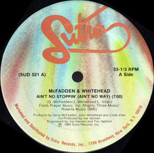McFadden & Whitehead : Ain't No Stoppin' (Ain't No Way) (12")