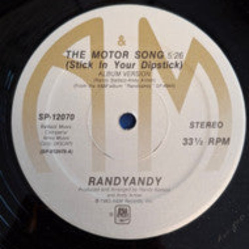 Randyandy* : The Motor Song (Stick In Your Dipstick) (12")