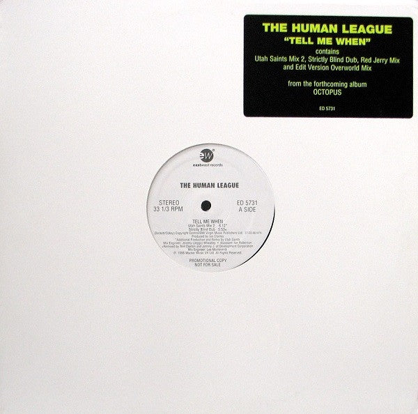 The Human League : Tell Me When (12", Promo)