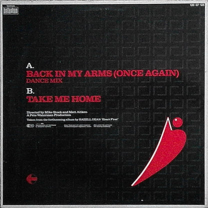Hazell Dean : Back In My Arms (Once Again) (12")