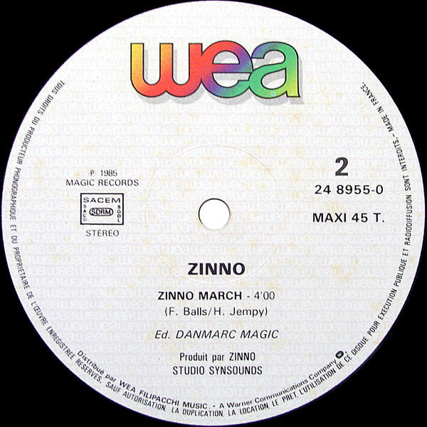 Zinno : What's Your Name? (Version Originale) (12", Maxi)