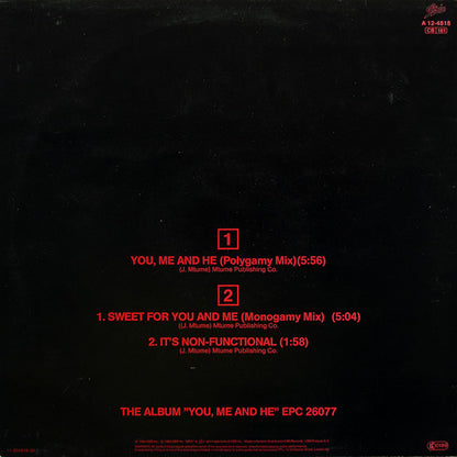 Mtume : You, Me And He (12",Maxi-Single,45 RPM)