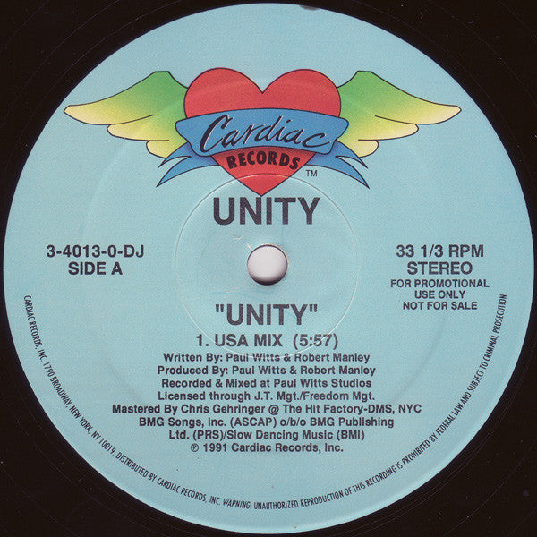 Unity : Unity (12", Promo)