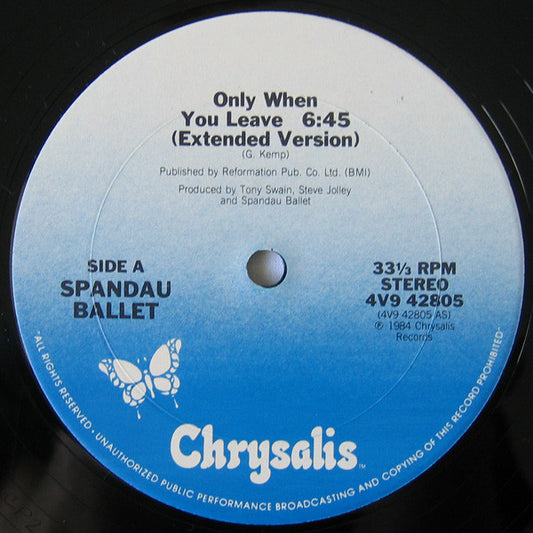 Spandau Ballet : Only When You Leave (12")
