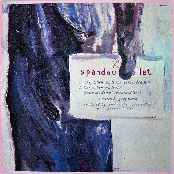 Spandau Ballet : Only When You Leave (12")
