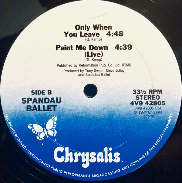 Spandau Ballet : Only When You Leave (12")