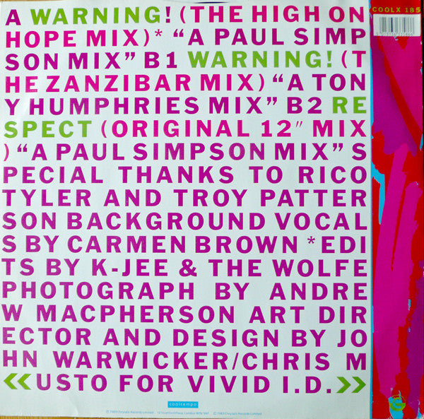 Adeva : Warning! (12")