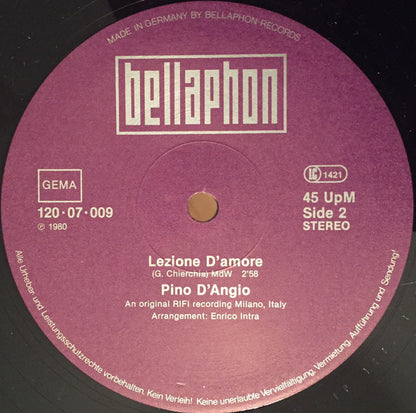 Pino D'Angiò : Ma Quale Idea / Lezione D'Amore (12", Maxi)