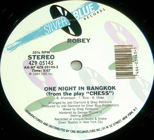 Robey : One Night In Bangkok (12")
