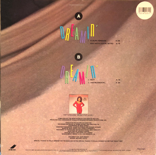 Vanessa Williams : Dreamin' (12", Single)