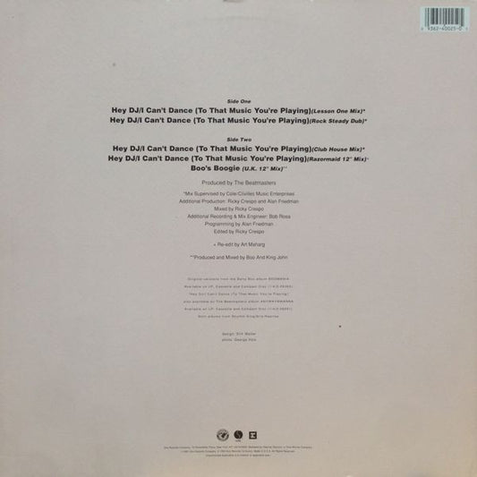 Betty Boo And The Beatmasters : Hey DJ / I Can't Dance (To That Music You're Playing) (12", Maxi)