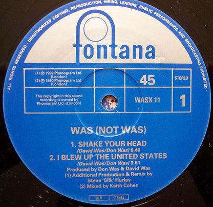 Was (Not Was) : Shake Your Head (12", Single)