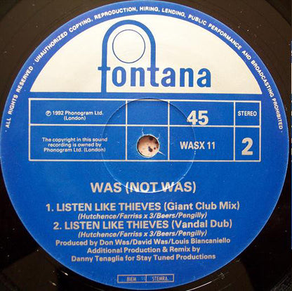 Was (Not Was) : Shake Your Head (12", Single)