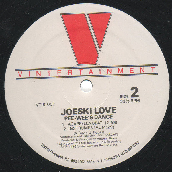 Joeski Love : Pee-Wee's Dance (12", RE, Unofficial)