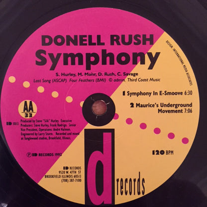 Donnell Rush : Symphony (12")