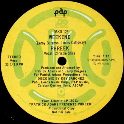 Phreek : Weekend / Have A Good Day (12", Promo)