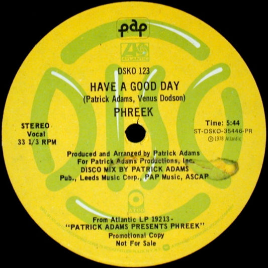 Phreek : Weekend / Have A Good Day (12", Promo)