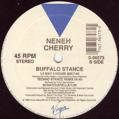 Neneh Cherry : Buffalo Stance (12", Spe)