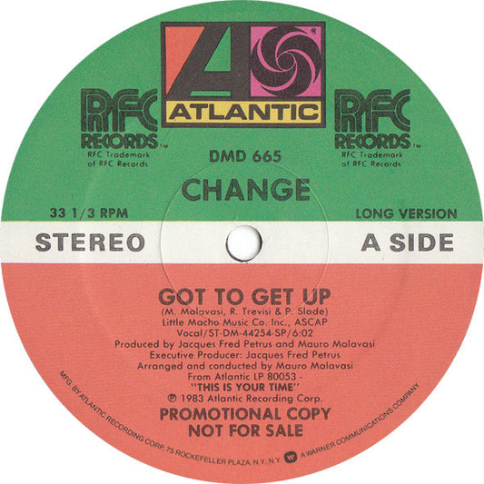 Change : Got To Get Up (12", Promo)