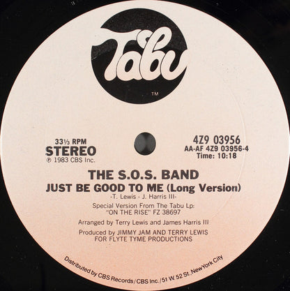 The S.O.S. Band : Just Be Good To Me (12")