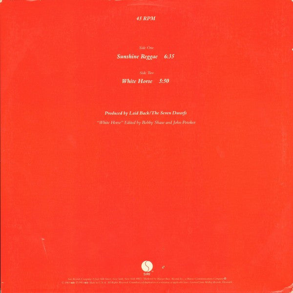 Laid Back : Sunshine Reggae / White Horse (12", Maxi, Spe)