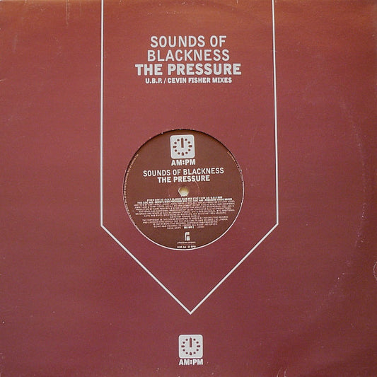 Sounds Of Blackness : The Pressure (U.B.P. / Cevin Fisher Mixes) (12", Single)