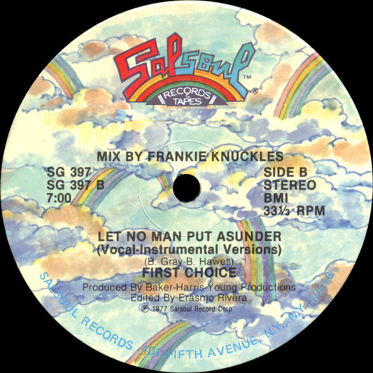 First Choice : Let No Man Put Asunder (12", Single)
