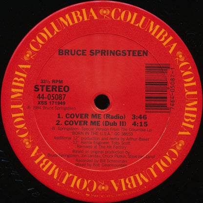 Bruce Springsteen : Cover Me (12", Pit)