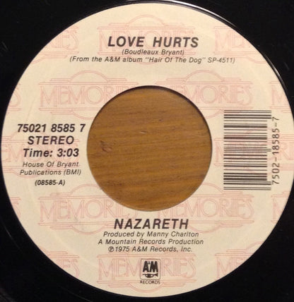 Nazareth (2) : Love Hurts / This Flight Tonight (7", RE, Car)