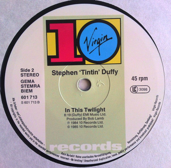 Stephen Tintin Duffy* : Kiss Me (12", Single)