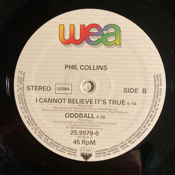 Phil Collins : You Can't Hurry Love (12", Maxi)