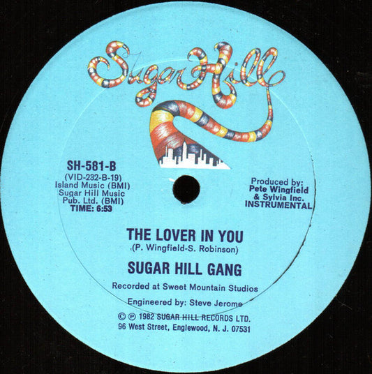 Sugarhill Gang : The Lover In You (12", Single)