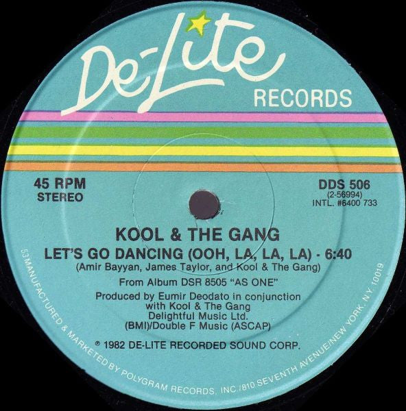 Kool & The Gang : Get Down On It / Let's Go Dancing (Ooh, La La, La) (12")