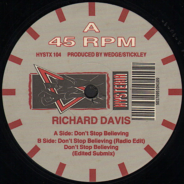 Richard Anthony Davis : Don't Stop Believing (12")