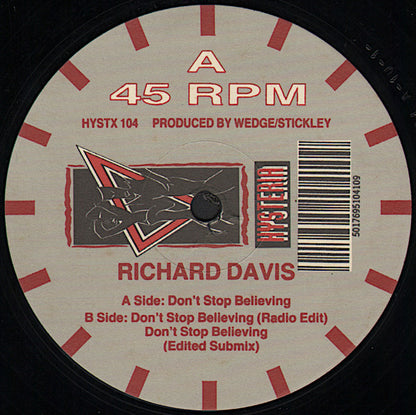 Richard Anthony Davis : Don't Stop Believing (12")