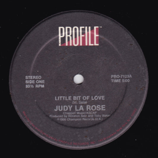 Judy La Rose : Little Bit Of Love (12")