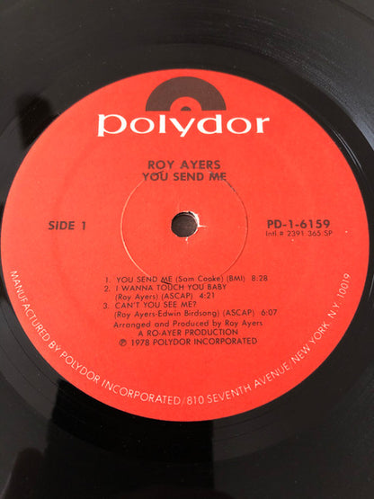 Roy Ayers : You Send Me (LP, Album, Spe)