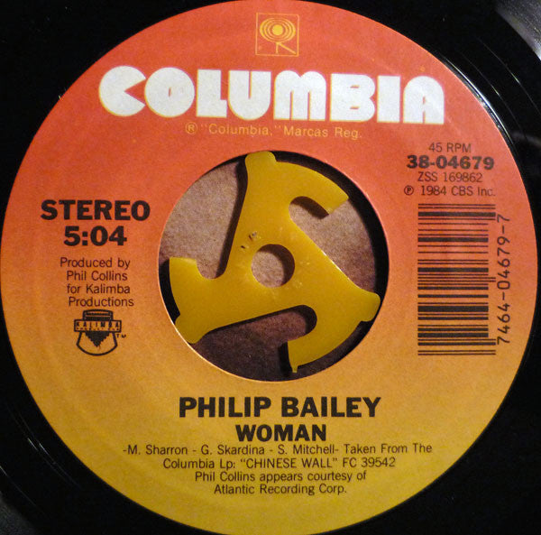 Philip Bailey Duet With Phil Collins : Easy Lover (7", Single, Styrene, Pit)