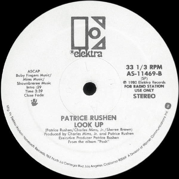 Patrice Rushen : Look Up (12", Promo)