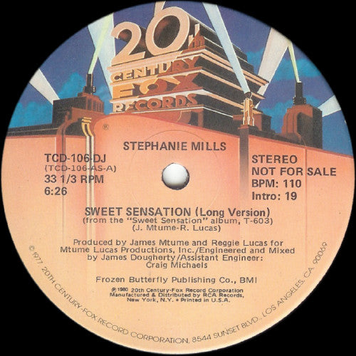 Stephanie Mills : Sweet Sensation (12", Promo)